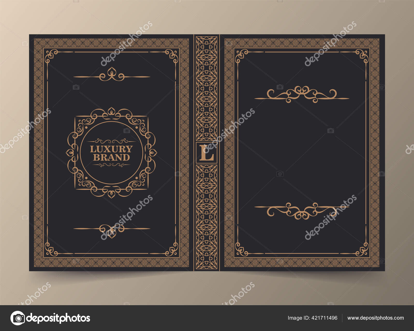 Ornamental Book Cover Design Stock Vector Image by ©zeinrepublicstudio