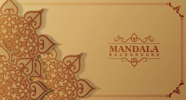 Luxe Mandala Concept Fond Modèle — Image vectorielle