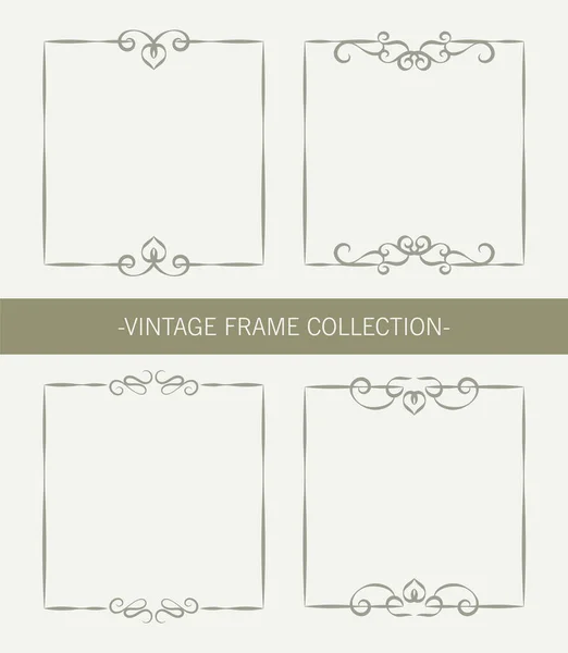 Collection Cadres Ornementaux Vintage — Image vectorielle