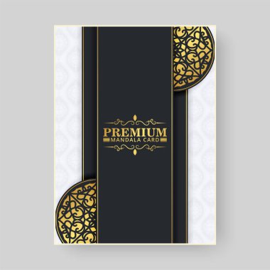 Lüks Premium mandala menü tasarımı