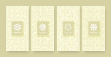 Zarif Banner süs desen tasarım arka planı