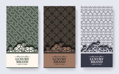 Klasik süslemeli tebrik kartı vektör şablonu