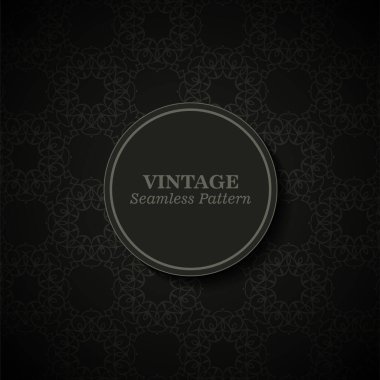 Koyu mandala desensiz şablon