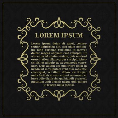 Hattatlık kare çerçeve çizgileri