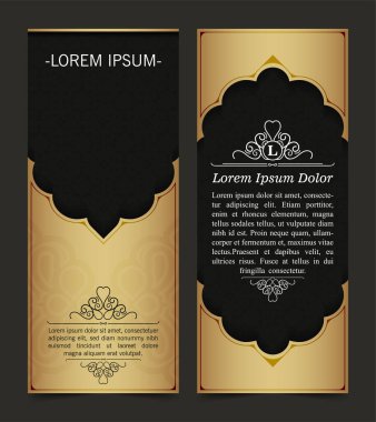 Lüks tebrik kartı vektör şablonu