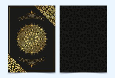 Lüks tebrik kartı vektör şablonu