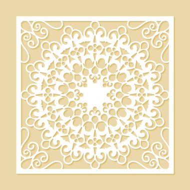 Kusursuz ölüm dekoratif şablonu kes