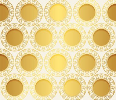 Lüks altın sınır şablonu