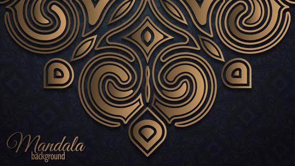 Concept Fond Mandala Luxe — Image vectorielle