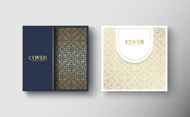 Kapak ve Şablon için Altın Desen Arkaplan Tasarımı