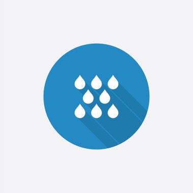 yağmur uzun shado düz mavi basit kutsal kişilerin resmi