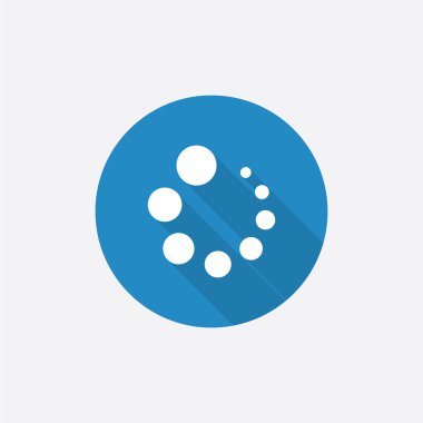 Düz mavi basit simge ile uzun shado yükleme