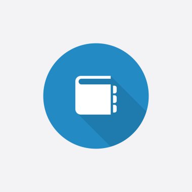 uzun shado ile not etmek düz mavi basit kutsal kişilerin resmi