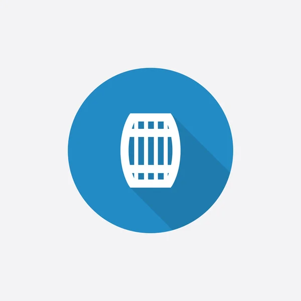 Flat Blue Simple Icon med lang shado – stockvektor