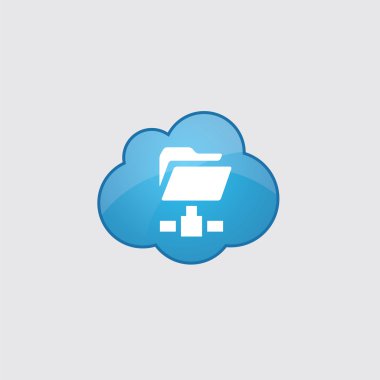 Mavi bulut ağ klasörü ICO