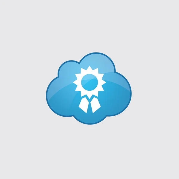 Icona del raggiungimento della nuvola blu — Vettoriale Stock