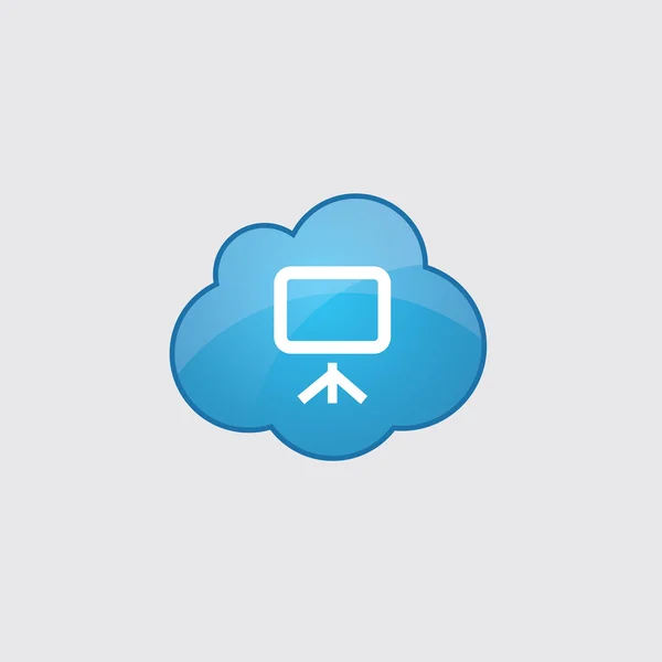 Blue cloud board icon — Stock Vector