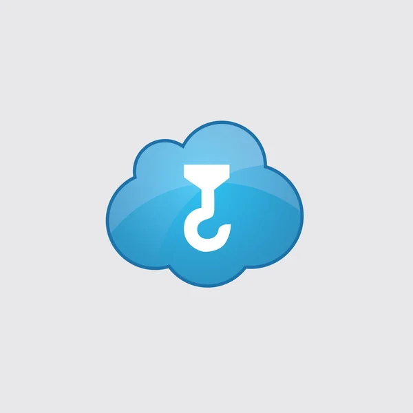 Gru nuvolosa blu — Vettoriale Stock