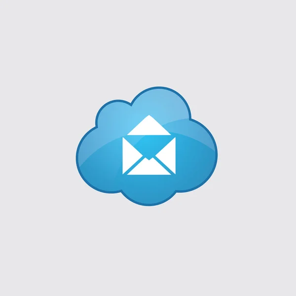 Nuage bleu courrier ico — Image vectorielle