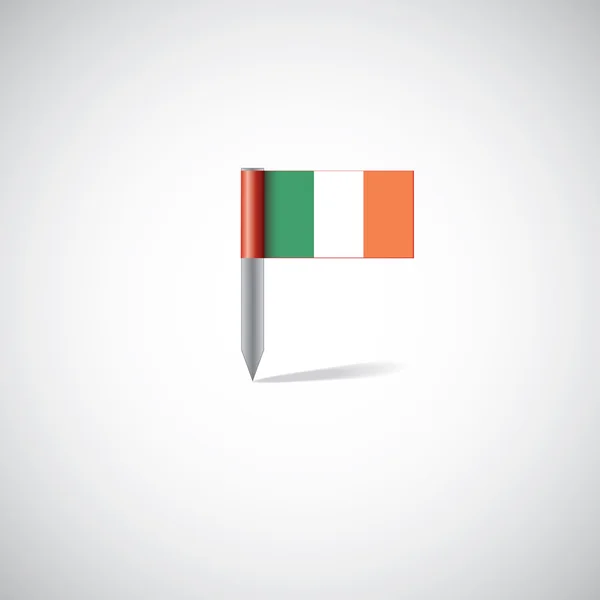 Bandeira irlandesa pi — Vetor de Stock