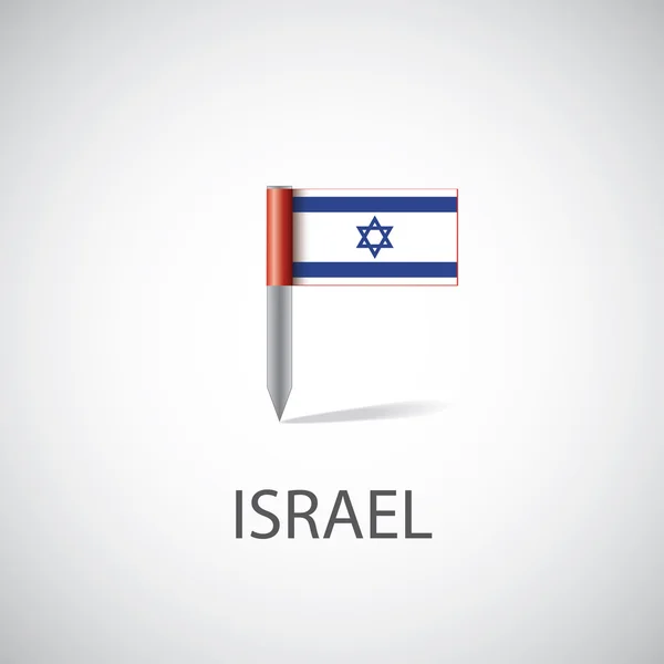이스라엘 국기 pi — 스톡 벡터