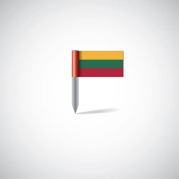 Bandiera di lituania pi — Vettoriale Stock