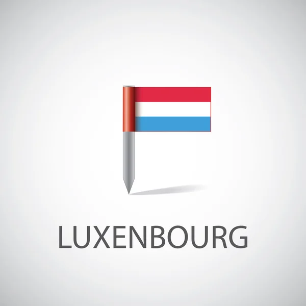 Bandeira do Luxemburgo pi — Vetor de Stock