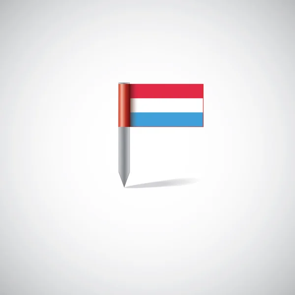 Bandeira do Luxemburgo pi — Vetor de Stock