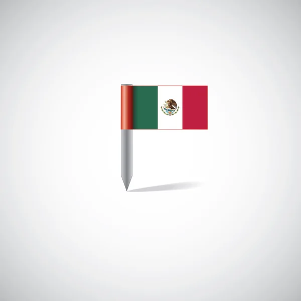 Bandera de México pi — Vector de stock