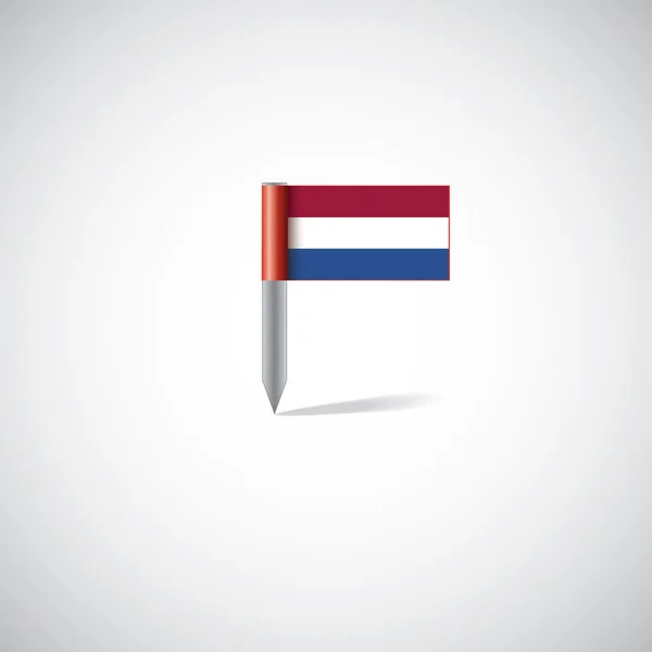 Bandeira da Holanda pi — Vetor de Stock