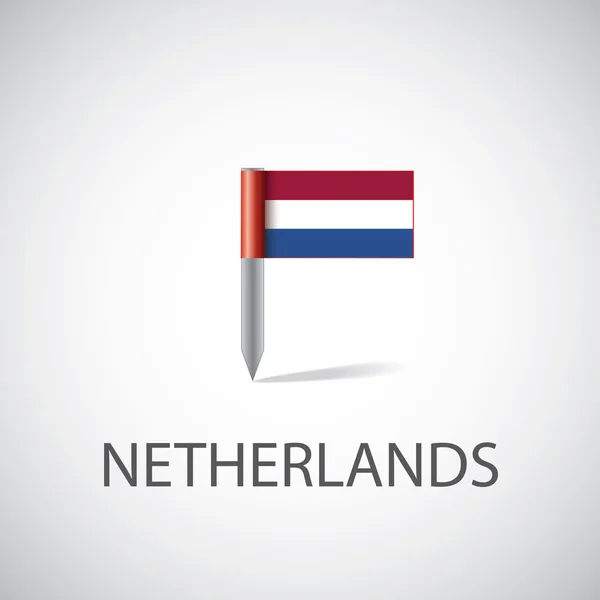 Bandeira da Holanda pi — Vetor de Stock