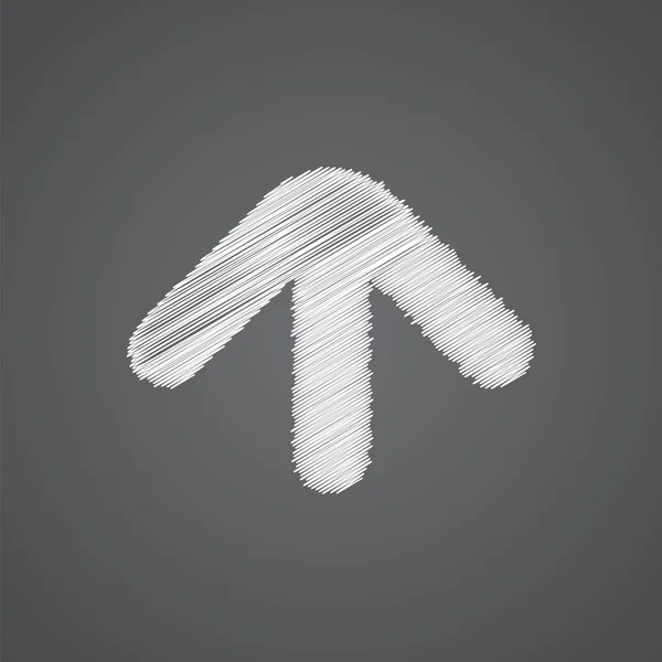 Freccia schizzo logo doodle ico — Vettoriale Stock