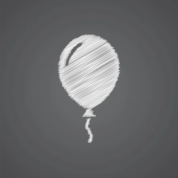 Croquis de ballon logo doodle ico — Image vectorielle