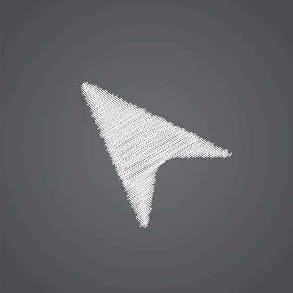 Strzałki kursora szkic logo doodle ico — Wektor stockowy