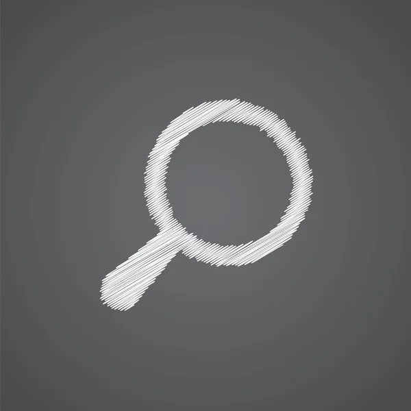 Пошук ескізу логотипу каракулі іко — стоковий вектор