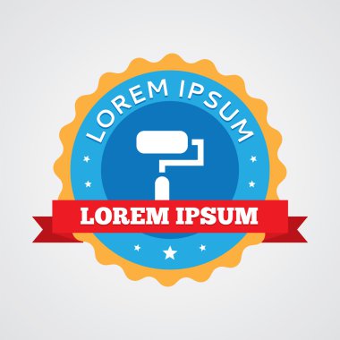 silindir vintage rozet boya, ICO etiket