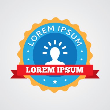 fikir vintage rozet, etiket ICO