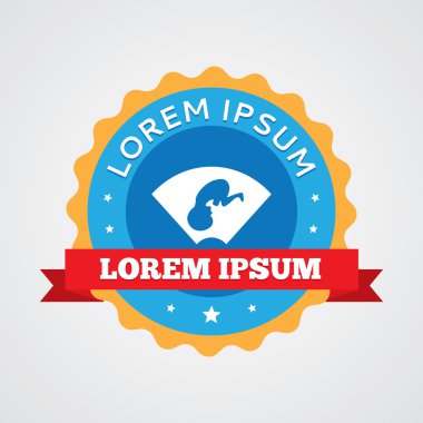 Ultrason vintage rozet, etiket ICO