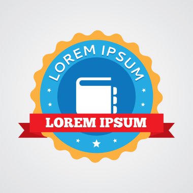 Not defteri vintage rozet, etiket ICO