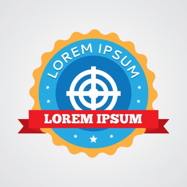 Hedef vintage rozet, etiket ICO