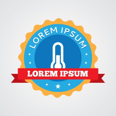 termometre vintage rozet, etiket ICO