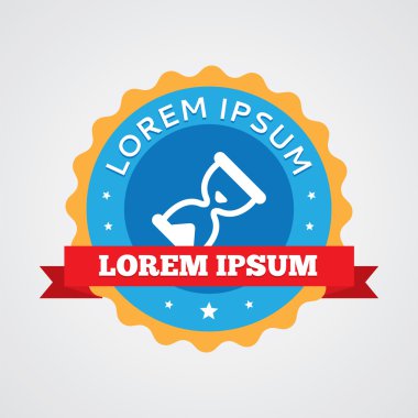 kum saati vintage rozet, etiket ICO