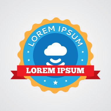 bulut vintage rozet bağlanmak, ICO etiket