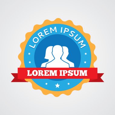 takım vintage rozet, etiket ICO