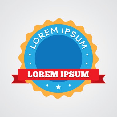 Retro vintage rozet, etiket simgesi