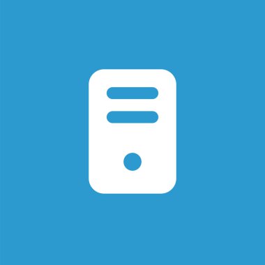 bilgisayar kutsal kişilerin resmi, mavi arka plan üzerinde beyaz