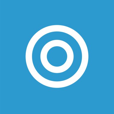 hedef simgesini, mavi arka plan üzerinde beyaz