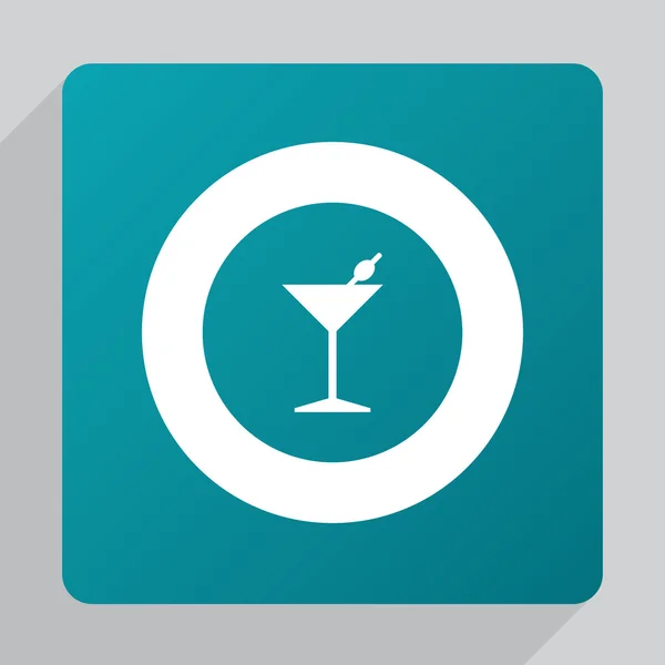 Cocktail plat ico — Image vectorielle