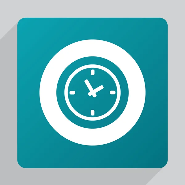 Plat tijd ico — Stockvector