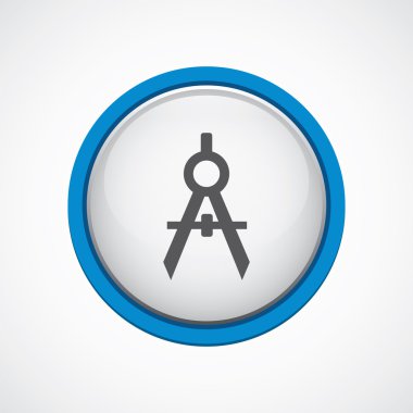 parlak mavi kontur ICO ile pergel